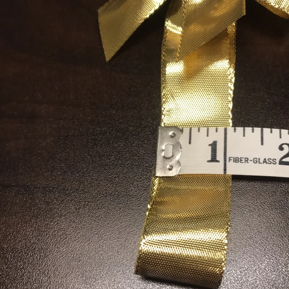 💝FREE when Bundled 💝 Golden Bow 4” fabric bow with elastic adjustment